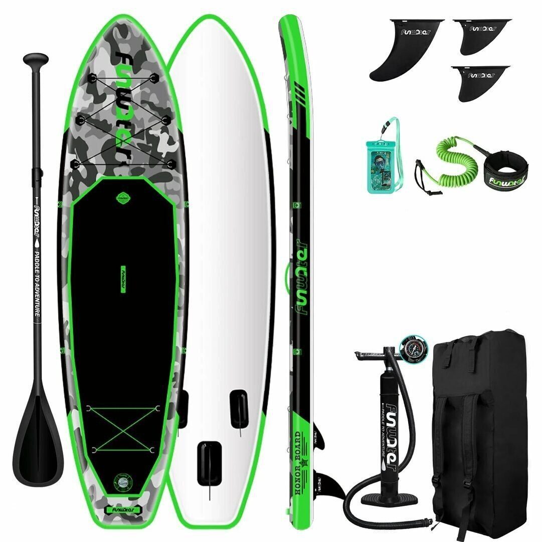 Надувная сап доска FunWater Honor 11'0 Green
