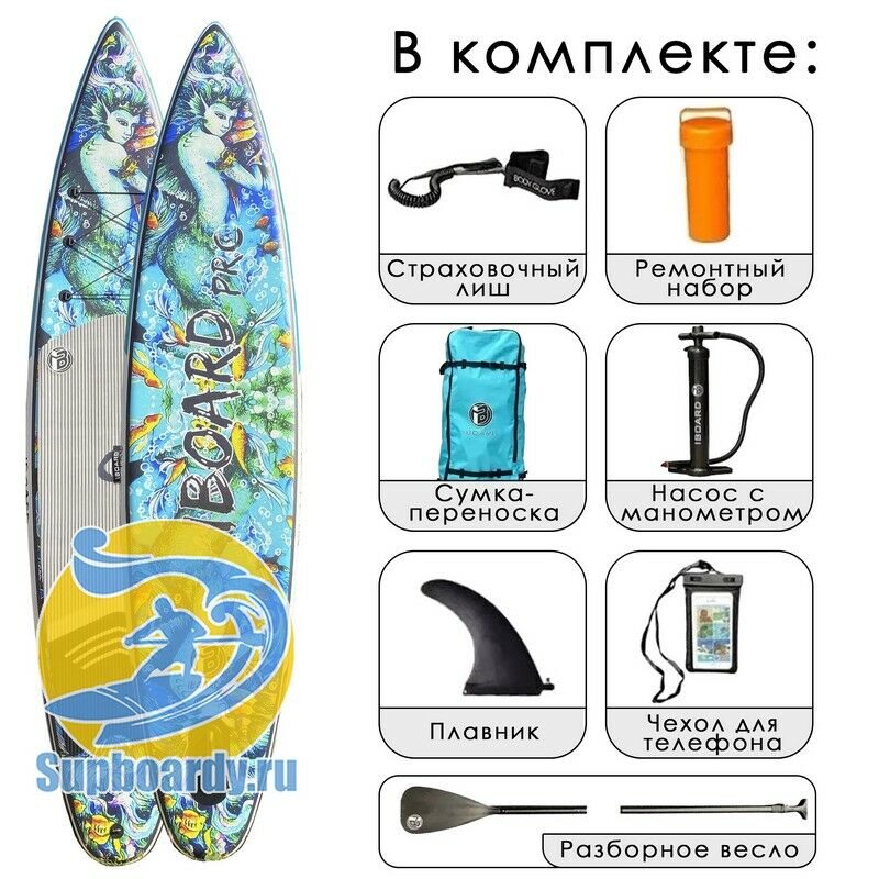 iBoard PRO Sirena 12'6 универсальная сап доска