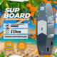 Сап борд Blue Paddle 11'6 Gray / Сапборд для плавания / сап-доска надувная / SUP board двухслойный